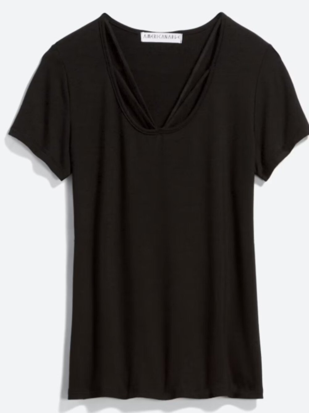 American Able Mallina Cross Front Knit Top Large